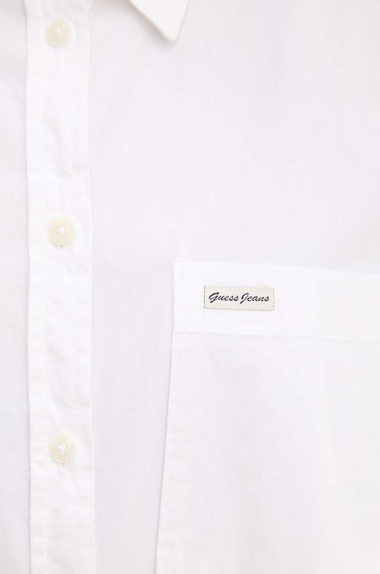 Bavlnená košeľa Guess Jeans W4YH22.WGCF1 biela