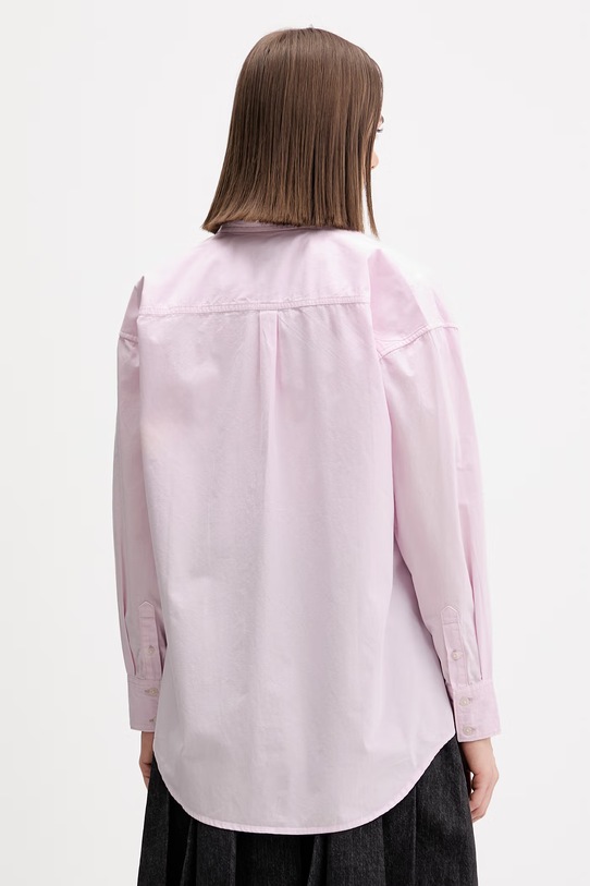 Odzież Guess Jeans koszula bawełniana W4YH22.WGCF1 różowy