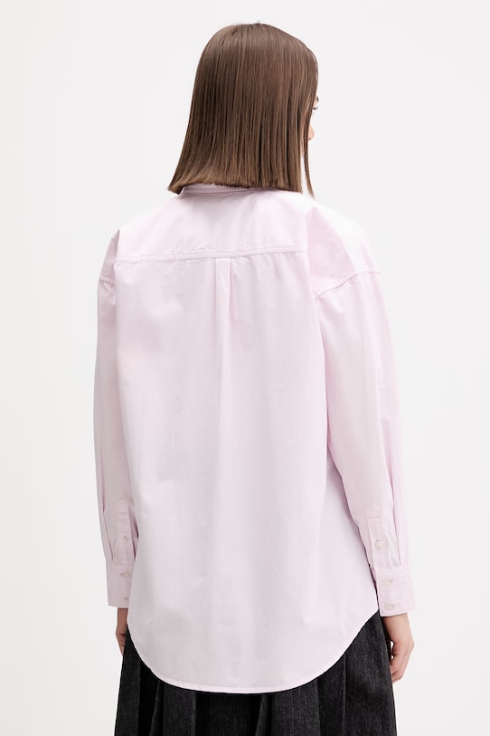 Odzież Guess Jeans koszula bawełniana W4YH22.WGCF1 różowy