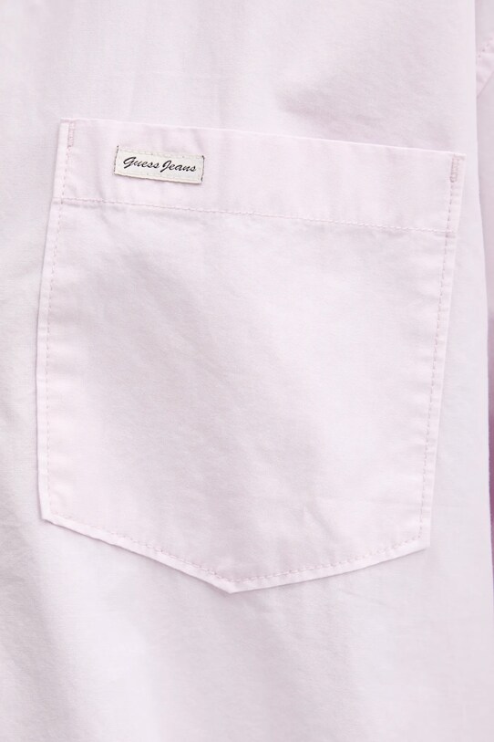 Bavlnená košeľa Guess Jeans W4YH22.WGCF1 ružová