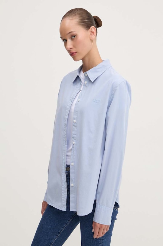 Бавовняна сорочка Guess Jeans casual блакитний W4YH68.WGCF1