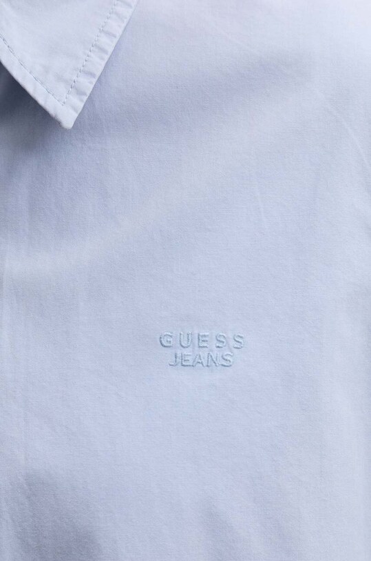 Бавовняна сорочка Guess Jeans W4YH68.WGCF1 блакитний