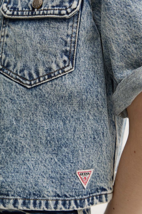 Džínová košile Guess Originals W4YG27.D4XY0 modrá