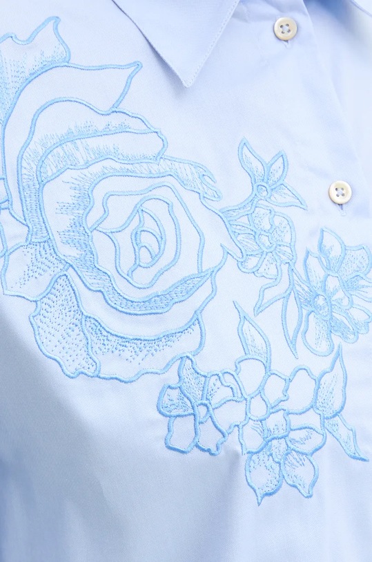 Bombažna srajca Pinko 104030.A23M modra