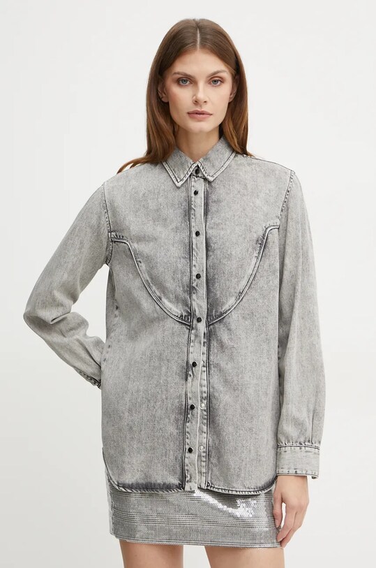 Сорочка Pinko casual сірий 103927.A210