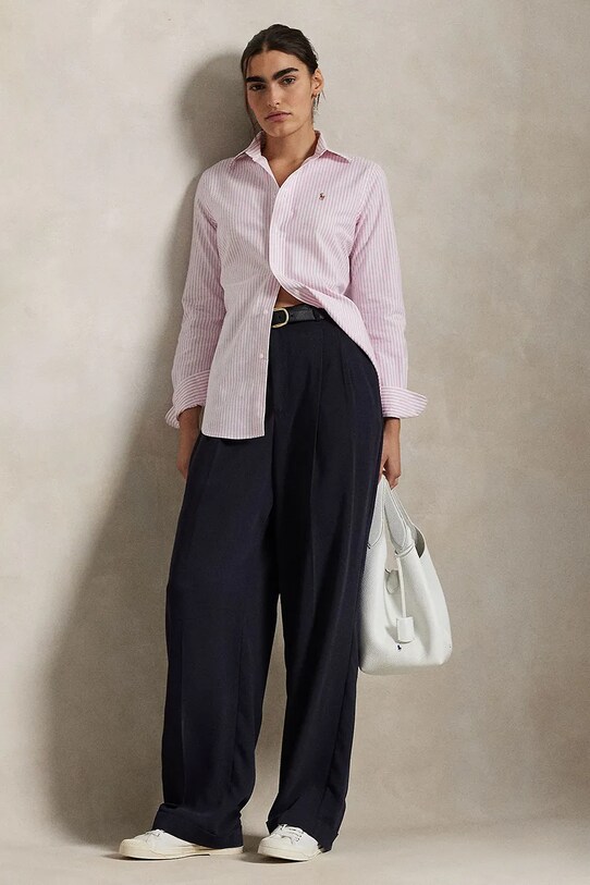 Odzież Polo Ralph Lauren koszula 211941508 biały