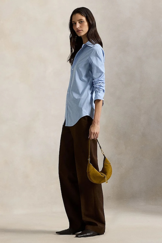 Odzież Polo Ralph Lauren koszula 211941509 niebieski