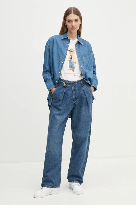 Polo Ralph Lauren camasa jeans 211952262 albastru AW24