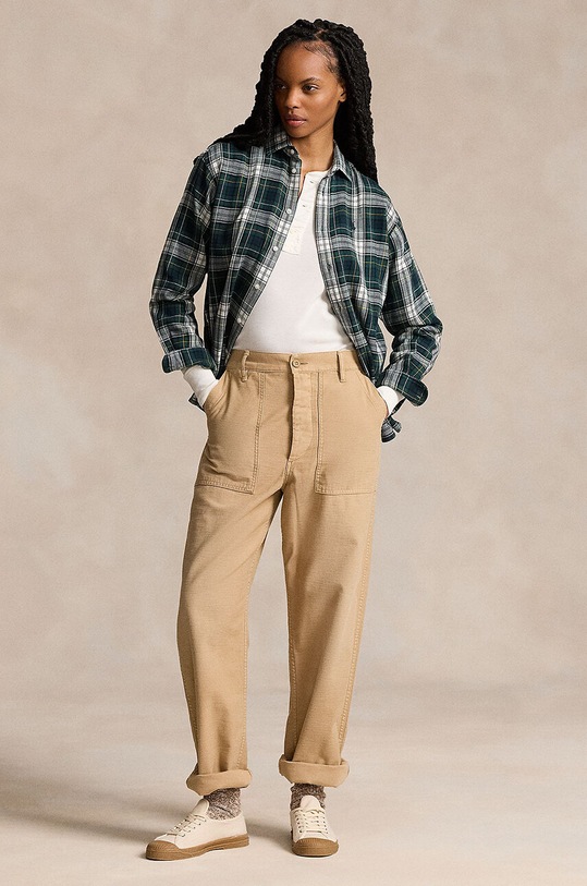 Odjeća Pamučna košulja Polo Ralph Lauren 211923863 mornarsko plava