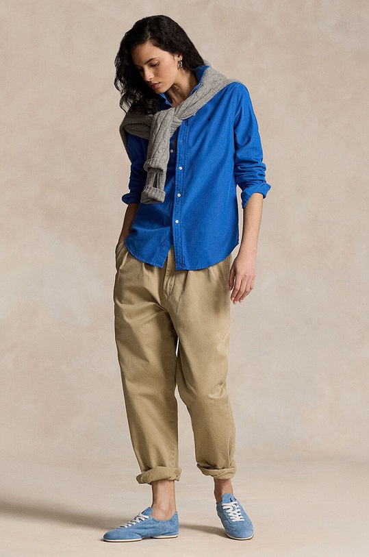 Одяг Бавовняна сорочка Polo Ralph Lauren 211941496 блакитний