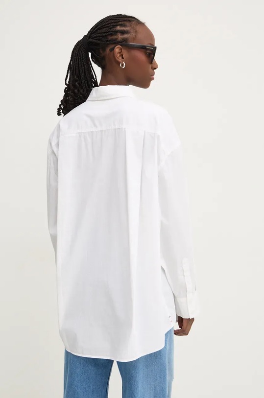 Odzież Tommy Jeans koszula bawełniana DW0DW18659 biały