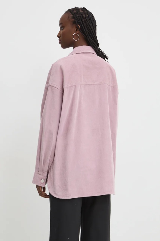 Tommy Jeans koszula sztruksowa DW0DW18619 różowy