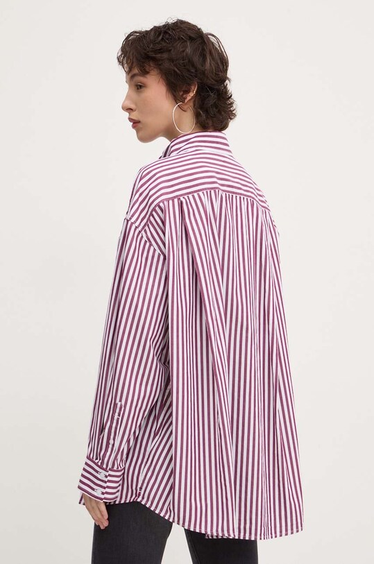 Îmbrăcăminte Tommy Jeans camasa din bumbac DW0DW19236 violet