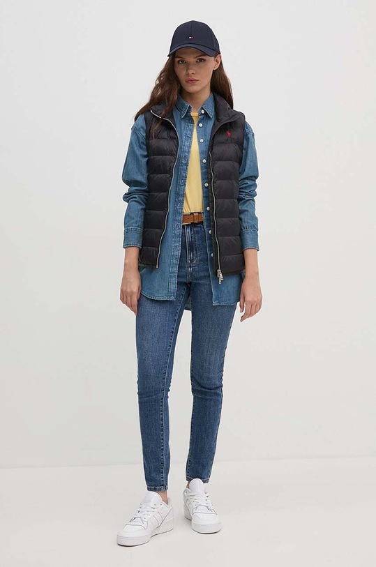 Rifľová košeľa Lauren Ralph Lauren 200940311 modrá AW24