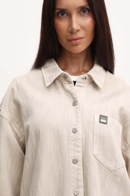 Βαμβακερό πουκάμισο Miss Sixty 6L2XJ1340000 XJ1340 L/S DENIM SHIRT μπεζ 6L2XJ1340000