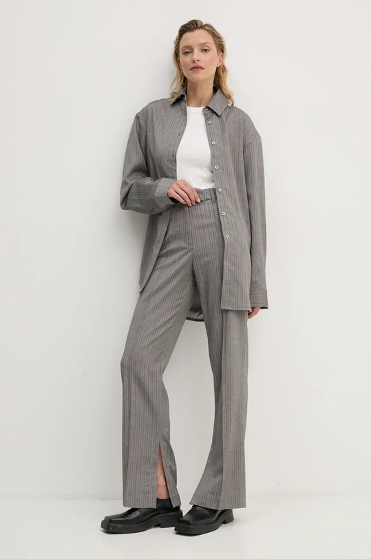 Сорочка Remain Herringbone Overshirt 5018743038 сірий AW24