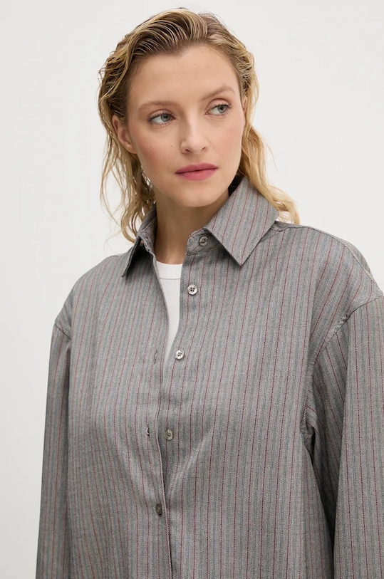 Сорочка Remain Herringbone Overshirt сірий 5018743038
