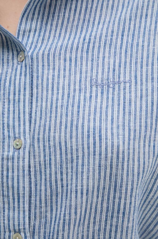 Сорочка з льону Pepe Jeans MARCEL PL304870 блакитний
