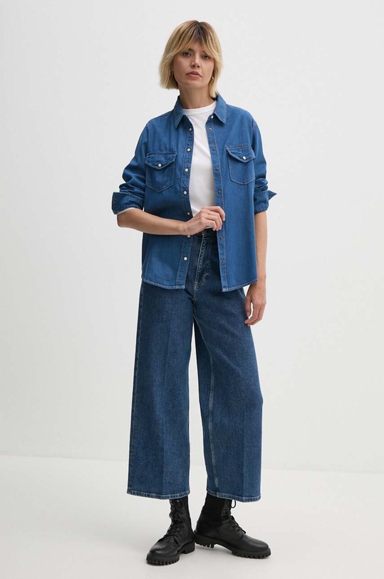 Рубашка Pepe Jeans REGULAR SHIRT PL304894HT8 голубой AW24