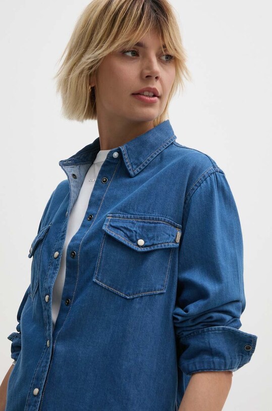Košeľa Pepe Jeans REGULAR SHIRT modrá PL304894HT8