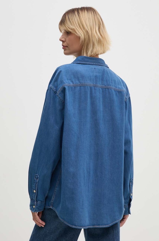 Îmbrăcăminte Pepe Jeans camasa jeans BOYFRIEND SHIRT PL304895HT8 albastru