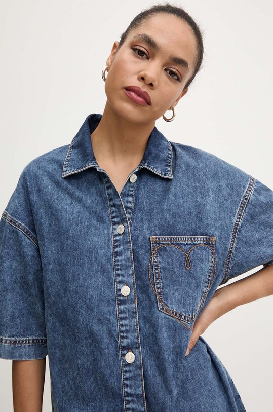 Moschino Jeans camasa jeans 0214.8224 albastru
