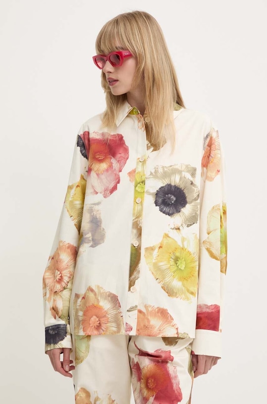 Bavlněná košile Stine Goya regular béžová SG5885