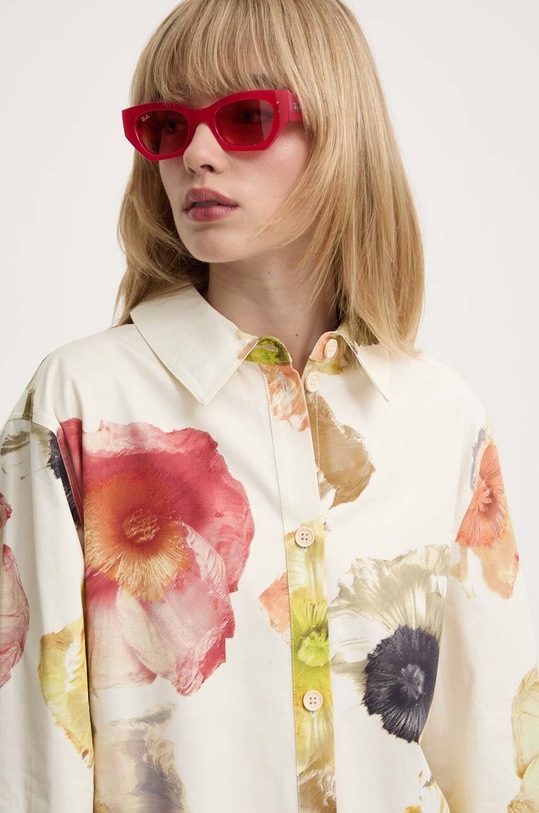 Bavlněná košile Stine Goya béžová SG5885