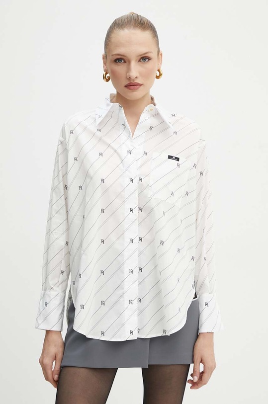 Elisabetta Franchi koszula bawełniana biały CA06746E2