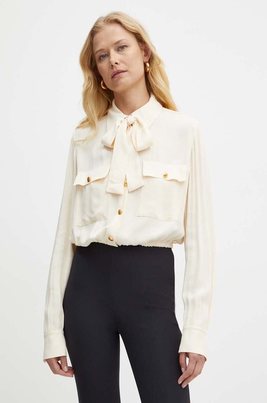 Сорочка Elisabetta Franchi casual бежевий CA06846E2
