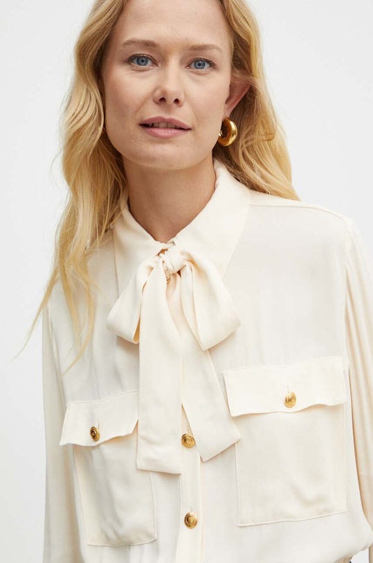 Сорочка Elisabetta Franchi бежевий CA06846E2