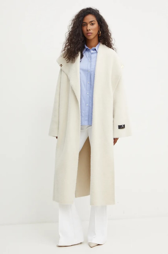 Elisabetta Franchi camasa din bumbac CA07746E2 albastru AW24