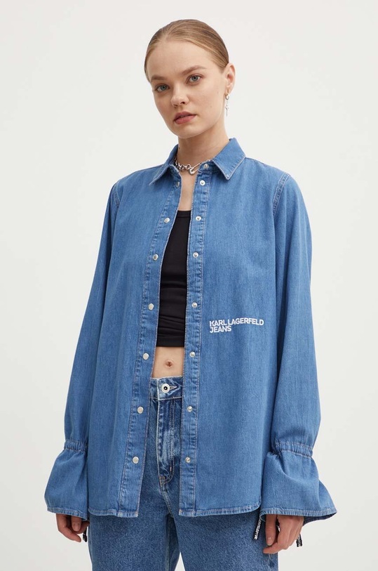 Karl Lagerfeld Jeans pamut ing pamut kék 245J1601