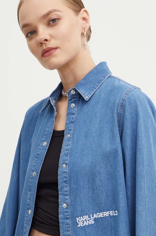 Karl Lagerfeld Jeans pamut ing kék 245J1601