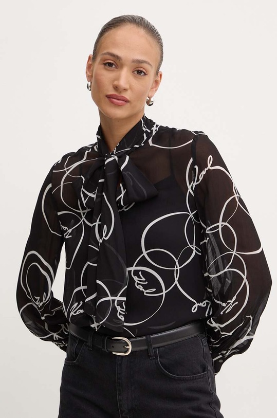 Halenka Karl Lagerfeld regular černá 245W1604
