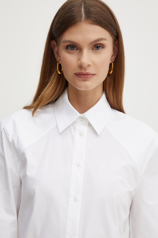 Karl Lagerfeld koszula bawełniana biały 245W1609