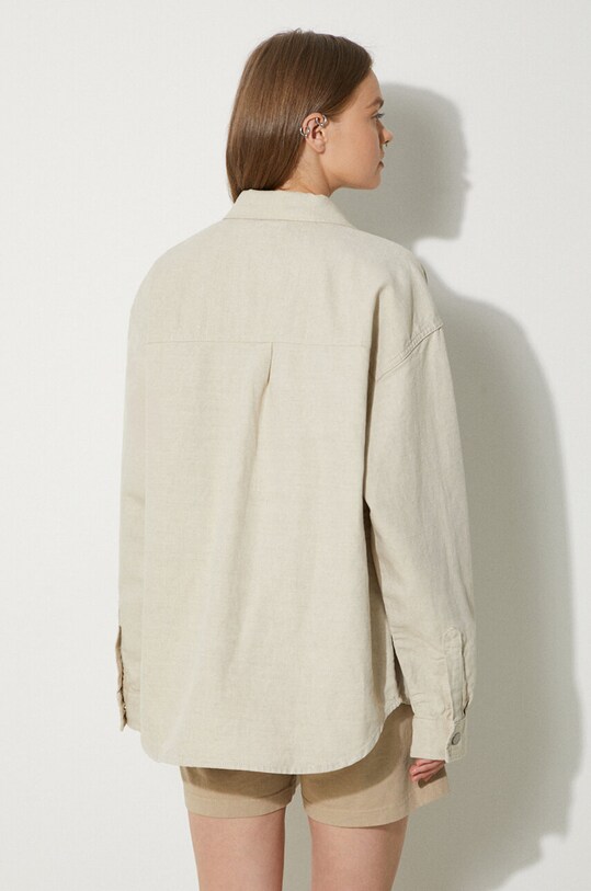 Odjeća Košulja s dodatkom lana Carhartt WIP Ethel Shirt Jac I033569.502 bež