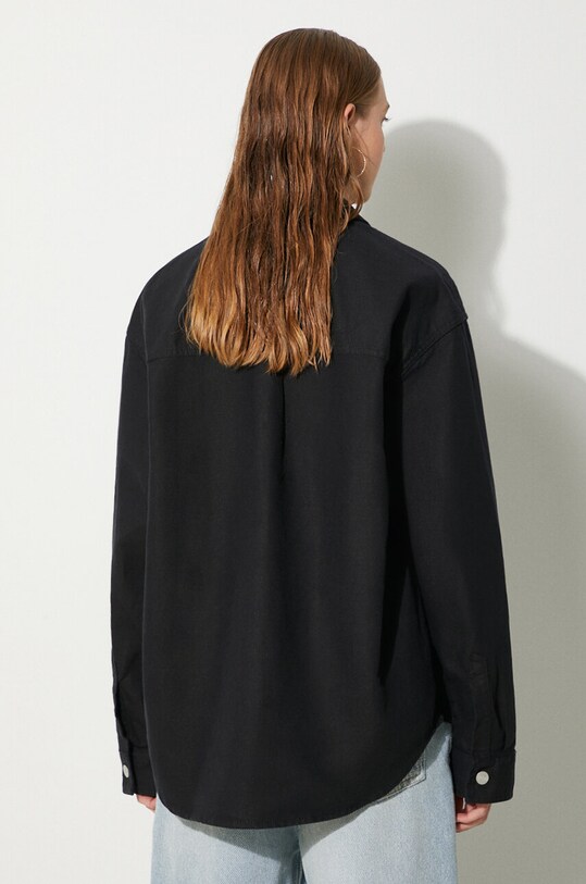 Îmbrăcăminte Carhartt WIP camasa din amestec de in Ethel Shirt Jac I033569.8902 negru