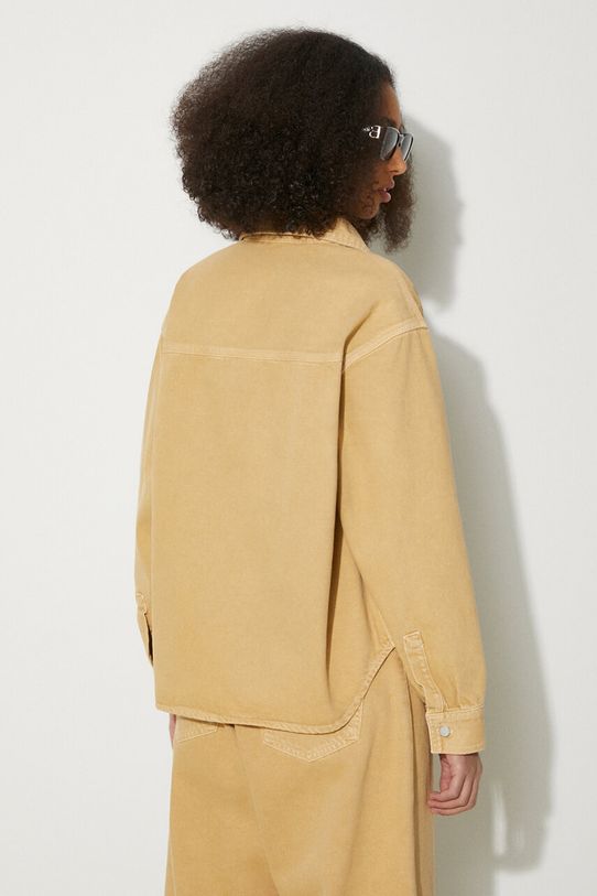 Abbigliamento Carhartt WIP giacca di jeans Georgia I033747.1YH4J beige