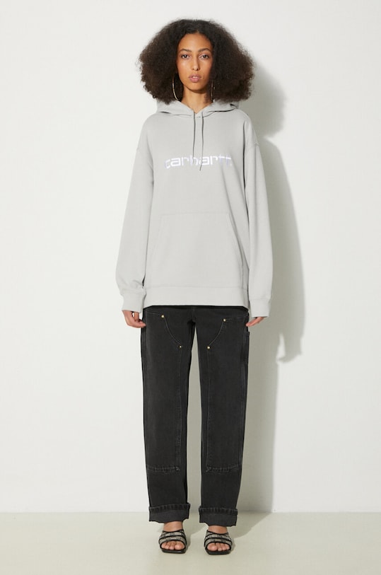 Mikina Carhartt WIP Hooded Carhartt I033648.2AXXX sivá AW24