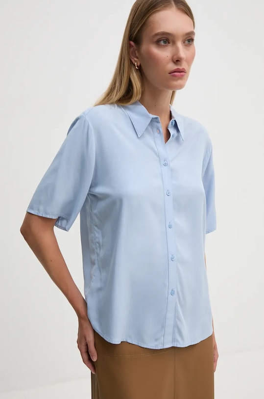 United Colors of Benetton camasa scurt albastru 5WPWDQ092