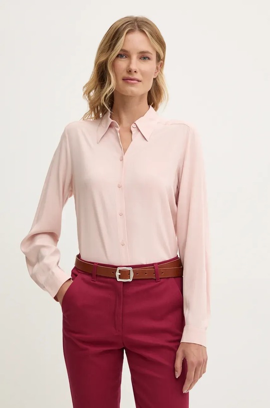 Сорочка United Colors of Benetton casual рожевий 5WPWDQ04R