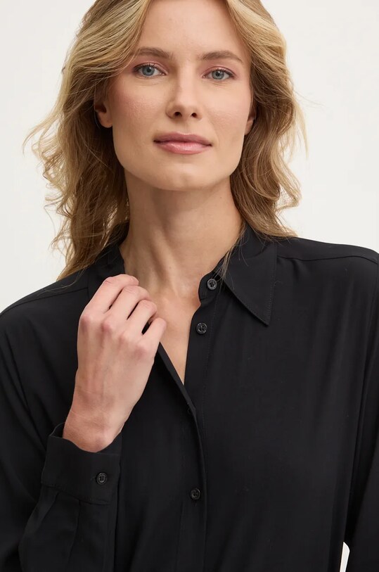 Košile United Colors of Benetton černá 5WPWDQ04R