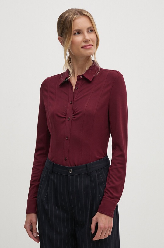 Dkny camasa lung burgundia D2G4A139