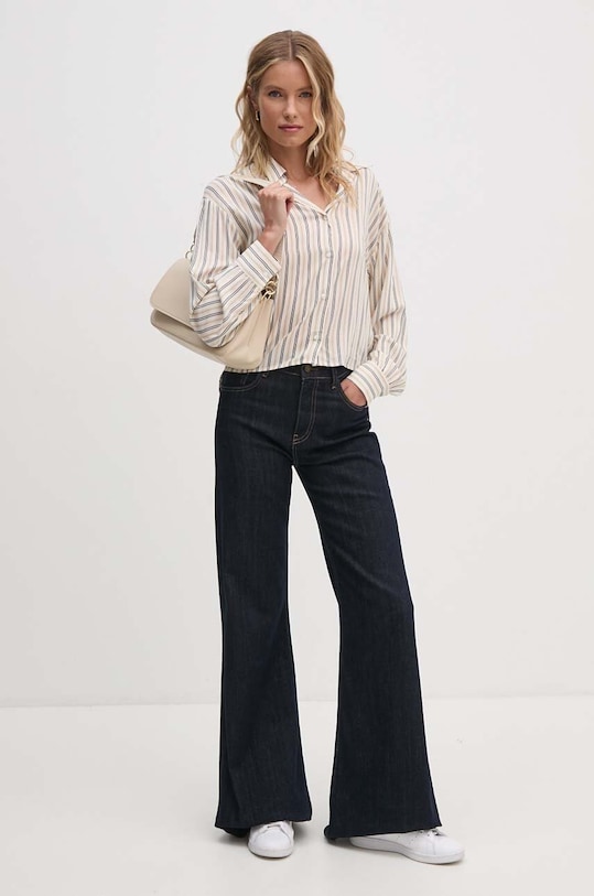 United Colors of Benetton camasa 5TUQDQ0BK bej AW24