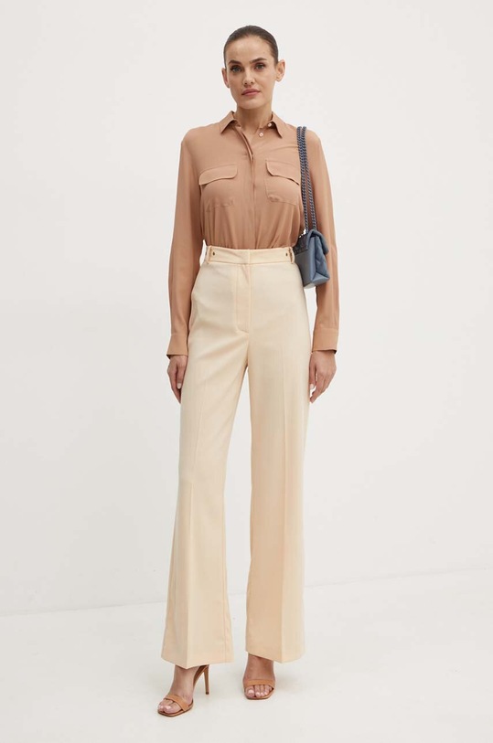 Marella camasa din amestec de matase 2423116031200 bej AW24