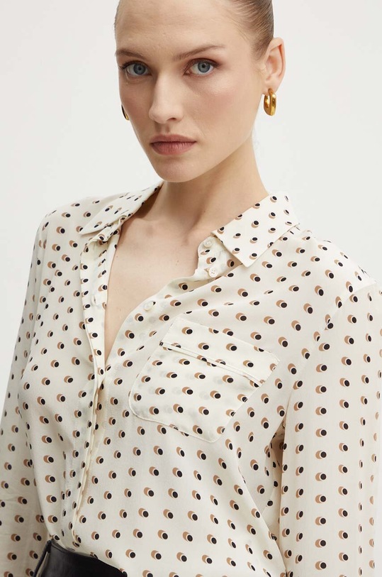 Marella camasa de matase bej 2423116171200