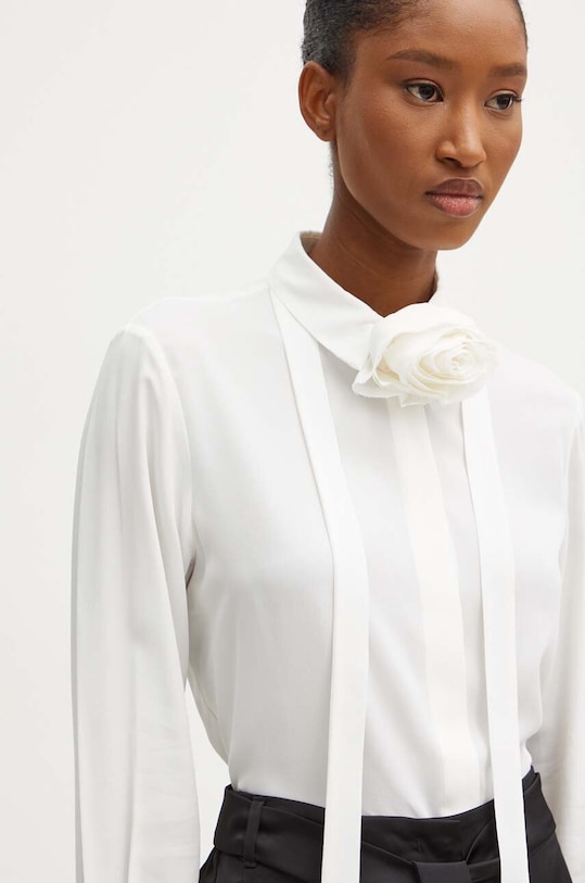 Πουκάμισο με μετάξι Marella μπεζ 2423116181200