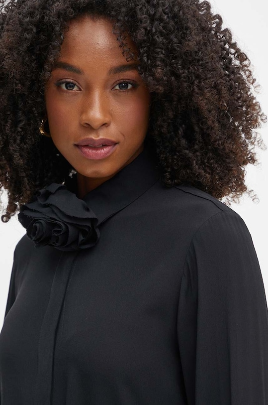 Hodvábna košeľa Marella čierna 2423116181200