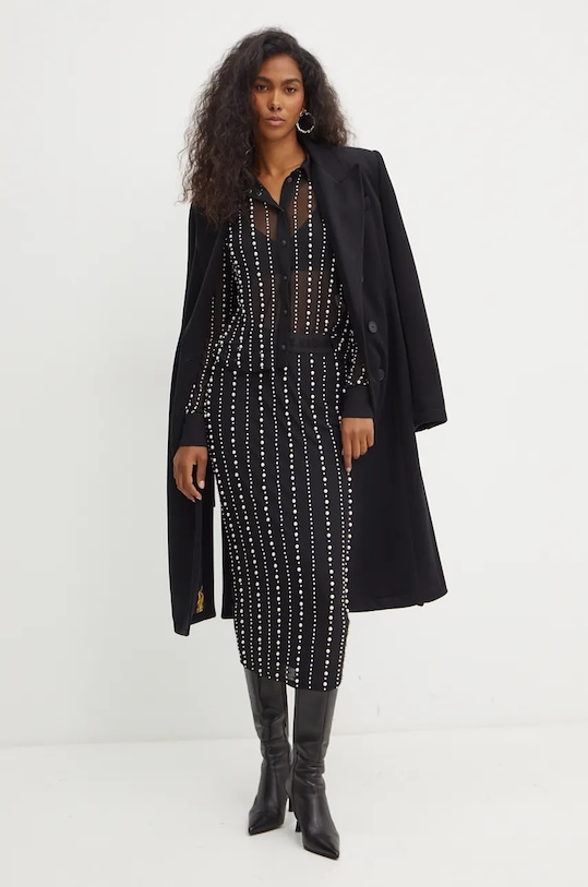 Versace Jeans Couture koszula 77HALI13.CJM01 czarny AW24